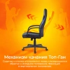 Кресло игровое Zombie RUNNER, обивка: ткань/экокожа, цвет: черный/синий (ZOMBIE RUNNER BLUE) от магазина Buro.store