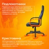Кресло игровое Zombie RUNNER, обивка: ткань/экокожа, цвет: черный/синий (ZOMBIE RUNNER BLUE) от магазина Buro.store