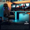 Кресло игровое Zombie RUNNER, обивка: ткань/экокожа, цвет: черный/синий (ZOMBIE RUNNER BLUE) от магазина Buro.store