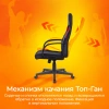 Кресло игровое Zombie RUNNER, обивка: ткань/экокожа, цвет: черный/красный (ZOMBIE RUNNER RED) от магазина Buro.store