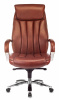 Кресло руководителя Бюрократ T-9922SL, обивка: кожа, цвет: светло-коричневый (T-9922SL/CHOKOLATE) от магазина Buro.store