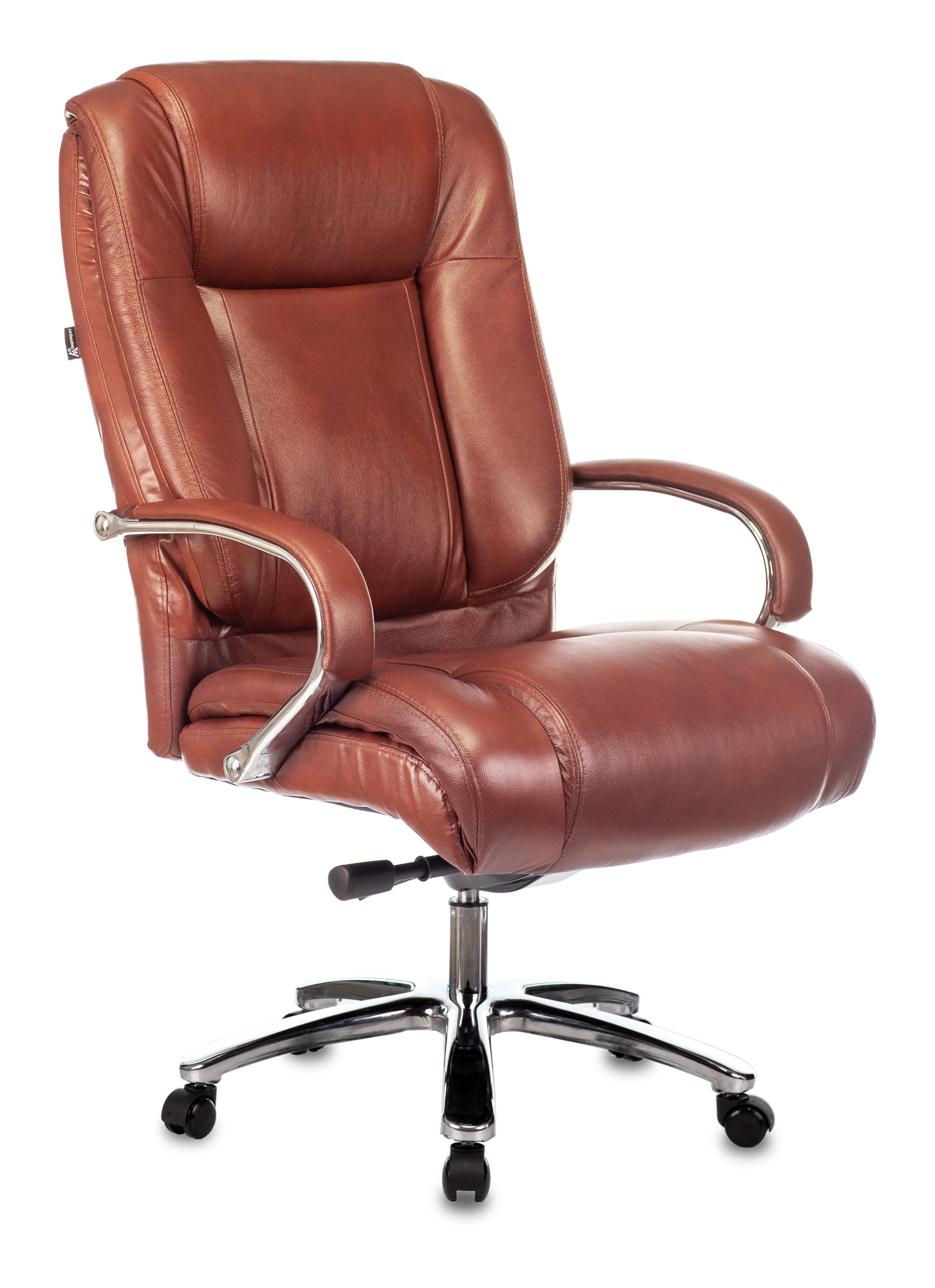 Кресло руководителя Бюрократ T-9925SL, обивка: кожа, цвет: светло-коричневый (T-9925SL/CHOKOLATE) от магазина Buro.store