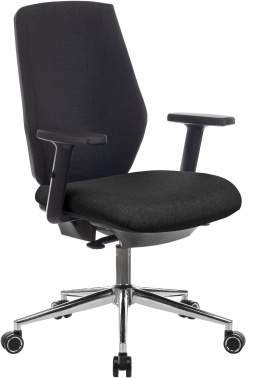 Кресло Бюрократ CH-545SL, обивка: ткань, цвет: черный 38-418 (CH-545SL/1D/418-BL)