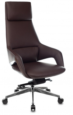 Кресло руководителя Бюрократ _DAO-2, обивка: кожа, цвет: коричневый (_DAO-2/BROWN)