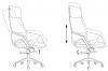 Кресло руководителя Бюрократ _DAO-2, обивка: кожа, цвет: белый (_DAO-2/BEIGE)