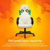 Кресло игровое Zombie RUNNER, обивка: эко.кожа, цвет: белый/голубой (ZOMBIE RUNNER WHITE) от магазина Buro.store