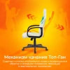 Кресло игровое Zombie RUNNER, обивка: эко.кожа, цвет: белый/голубой (ZOMBIE RUNNER WHITE) от магазина Buro.store