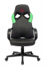 Кресло игровое Zombie RUNNER, обивка: эко.кожа, цвет: черный/зеленый (ZOMBIE RUNNER GREEN) от магазина Buro.store