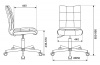 Кресло Бюрократ CH-330M, обивка: ткань, цвет: черный/белый, рисунок гусин.лапка (CH-330M/GF) от магазина Buro.store