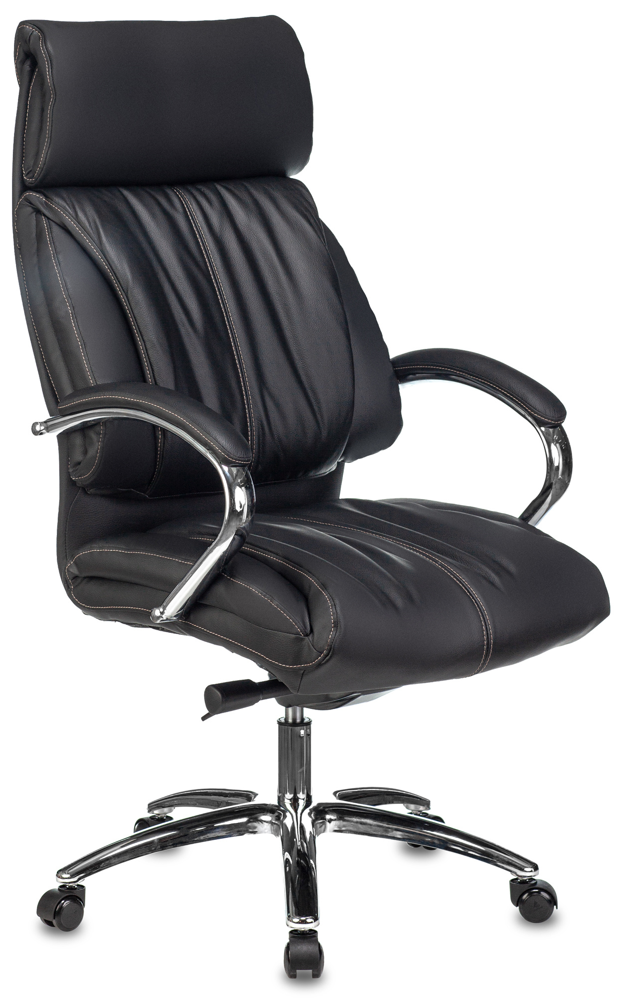 Кресло руководителя Бюрократ T-9904NSL, обивка: кожа, цвет: черный (T-9904NSL/BLACK) от магазина Buro.store