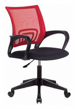 Кресло Бюрократ CH-695NLT, обивка: сетка/ткань, цвет: красный/черный TW-11 (CH-695NLT/R/TW-11)