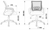 Кресло Бюрократ CH-695NLT, обивка: сетка/ткань, цвет: темно-серый/черный TW-11 (CH-695NLT/DG/TW-11)