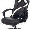 Кресло игровое Zombie DRIVER, обивка: эко.кожа, цвет: черный/белый (ZOMBIE DRIVER WH) от магазина Buro.store