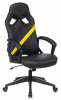Кресло игровое Zombie DRIVER, обивка: эко.кожа, цвет: черный/желтый (ZOMBIE DRIVER YEL) от магазина Buro.store