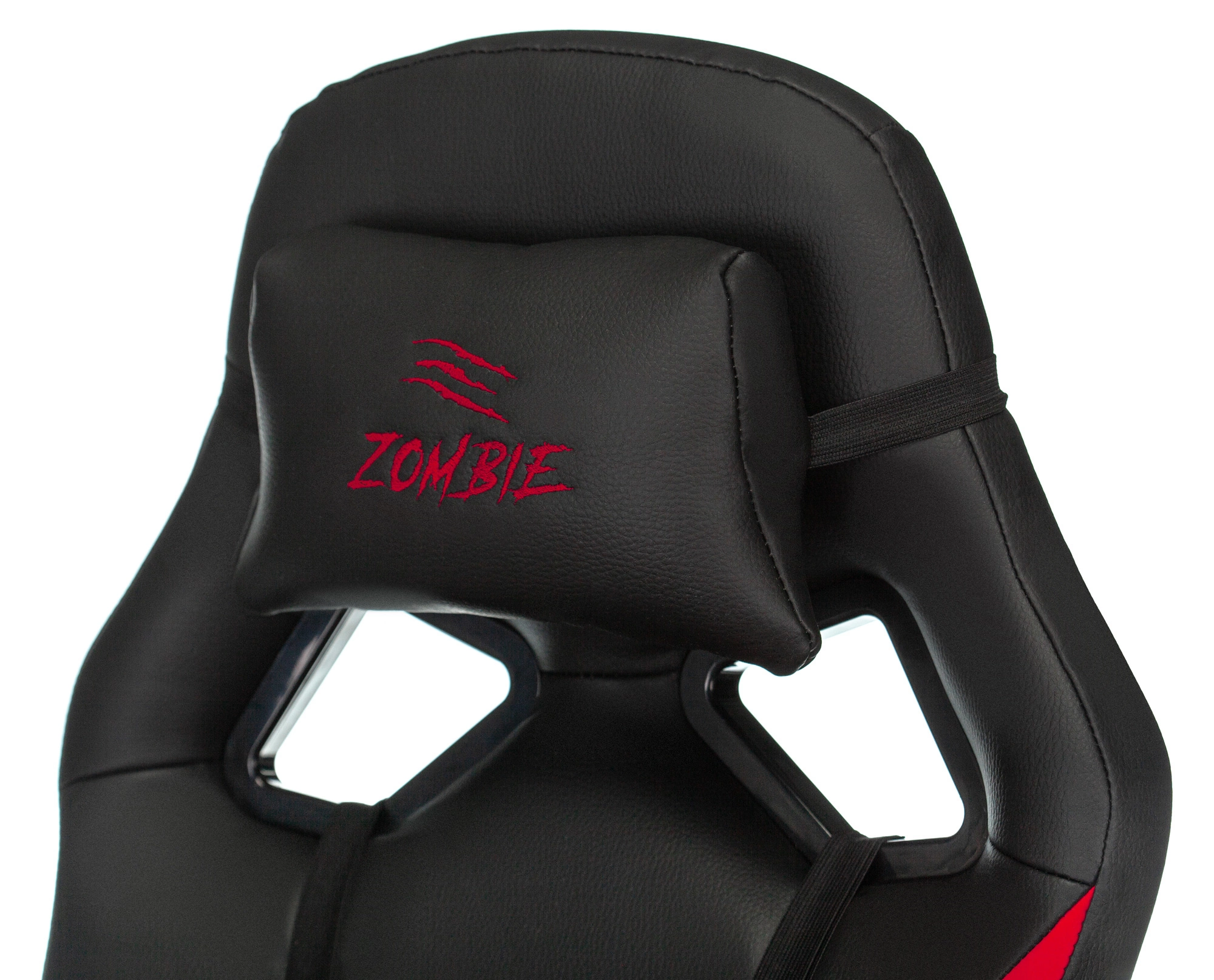 Кресло игровое Zombie DRIVER, обивка: эко.кожа, цвет: черный/красный (ZOMBIE DRIVER RED) от магазина Buro.store