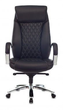 Кресло руководителя Бюрократ T-9924SL, обивка: кожа, цвет: черный (T-9924SL/BLACK)