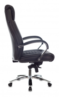 Кресло руководителя Бюрократ T-9924SL, обивка: кожа, цвет: черный (T-9924SL/BLACK)