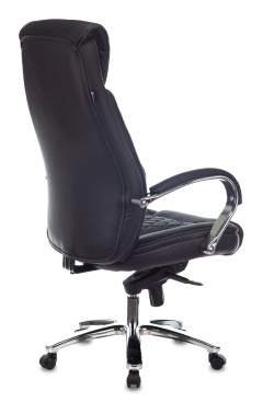 Кресло руководителя Бюрократ T-9924SL, обивка: кожа, цвет: черный (T-9924SL/BLACK)