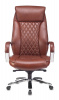 Кресло руководителя Бюрократ T-9924SL, обивка: кожа, цвет: светло-коричневый (T-9924SL/CHOKOLATE) от магазина Buro.store