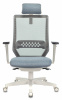 Кресло руководителя Бюрократ EXPERT, обивка: сетка/ткань, цвет: серый/голубой 38-405 (EXPERT WHITE BLUE) от магазина Buro.store