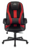 Кресло игровое Zombie 9, обивка: ткань/экокожа, цвет: черный/красный (ZOMBIE 9 RED)