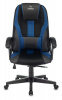 Кресло игровое Zombie 9, обивка: ткань/экокожа, цвет: черный/синий (ZOMBIE 9 BLUE) от магазина Buro.store