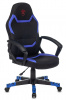 Кресло игровое Zombie 10, обивка: ткань/экокожа, цвет: черный/синий (ZOMBIE 10 BLUE) от магазина Buro.store
