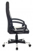 Кресло игровое Zombie 10, обивка: ткань/экокожа, цвет: черный/белый (ZOMBIE 10 WHITE) от магазина Buro.store