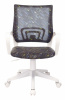 Кресло детское Бюрократ KD-W4, обивка: ткань, цвет: черный/синий, рисунок регата