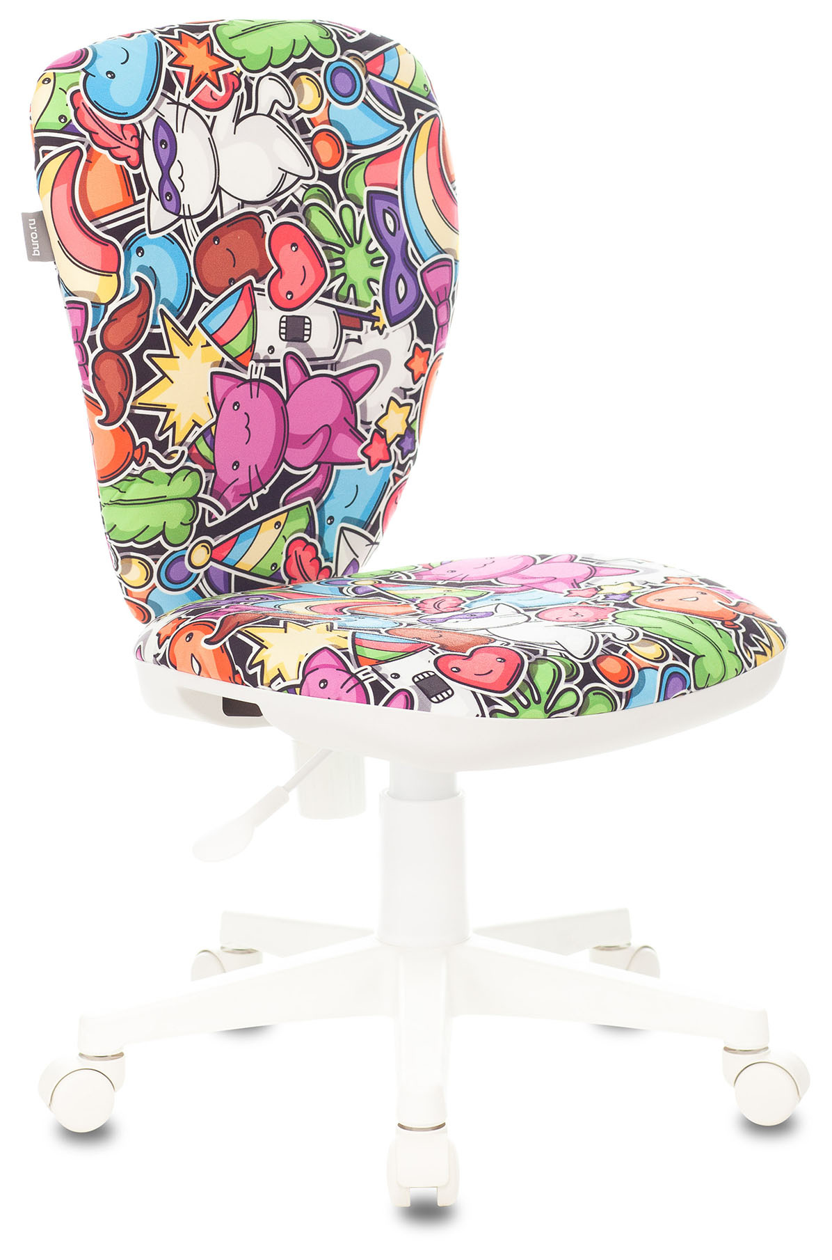 Кресло детское Бюрократ KD-W10, обивка: ткань, цвет: мультиколор, рисунок маскарад (KD-W10/MASKARAD) от магазина Buro.store