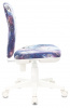Кресло детское Бюрократ KD-W10, обивка: ткань, цвет: синий, рисунок космопузики (KD-W10/COSMO) от магазина Buro.store