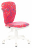 Кресло детское Бюрократ KD-W10, обивка: ткань, цвет: малиновый (KD-W10/STICK-PINK) от магазина Buro.store