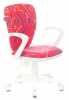Кресло детское Бюрократ KD-W10AXSN, обивка: ткань, цвет: малиновый (KD-W10AXSN/STICK-PK) от магазина Buro.store