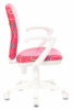 Кресло детское Бюрократ KD-W10AXSN, обивка: ткань, цвет: малиновый (KD-W10AXSN/STICK-PK) от магазина Buro.store