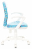 Кресло детское Бюрократ KD-W10AXSN, обивка: ткань, цвет: голубой (KD-W10AXSN/STICK-BL) от магазина Buro.store