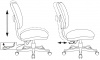 Кресло детское Бюрократ CH-204NX, обивка: ткань, цвет: синий, рисунок космопузики (CH-204NX/COSMO) от магазина Buro.store
