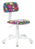 Кресло детское Бюрократ CH-W201NX, обивка: ткань, цвет: мультиколор, рисунок маскарад (CH-W201NX/MASKARAD)