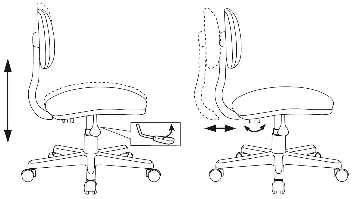 Кресло детское Бюрократ CH-W201NX, обивка: ткань, цвет: мультиколор, рисунок маскарад (CH-W201NX/MASKARAD) от магазина Buro.store