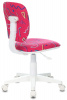Кресло детское Бюрократ CH-W204NX, обивка: ткань, цвет: малиновый (CH-W204NX/STICK-PK) от магазина Buro.store