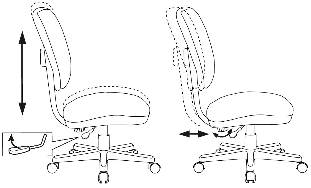 Кресло детское Бюрократ CH-W204NX, обивка: ткань, цвет: малиновый (CH-W204NX/STICK-PK) от магазина Buro.store