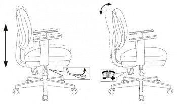 Кресло детское Бюрократ CH-W356AXSN, обивка: ткань, цвет: мультиколор, рисунок маскарад (CH-W356AXSN/MASKARAD)