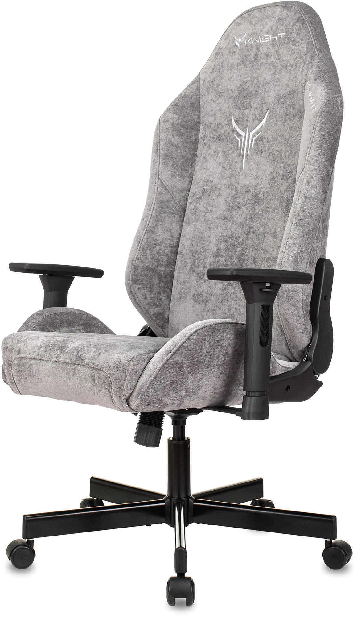 Кресло игровое Knight N1, обивка: ткань, цвет: серый (KNIGHT N1 GREY) от магазина Buro.store