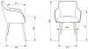 Кресло Бюрократ CH-380F, обивка: ткань, цвет: серая жемчужина, рисунок зигзаг (CH-380F/ZIG/GR-YELL)