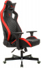 Кресло игровое Knight Outrider, обивка: эко.кожа, цвет: черный/красный, рисунок ромбик (KNIGHT OUTRIDER BR) от магазина Buro.store