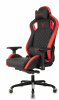 Кресло игровое Knight Titan, обивка: эко.кожа, цвет: черный/красный, рисунок ромбик