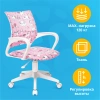 Кресло детское Бюрократ BUROKIDS 1 W, обивка: ткань, цвет: розовый, рисунок единороги (BUROKIDS 1 W-UNICORN) от магазина Buro.store