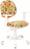 Кресло детское Бюрократ CH-W356AXSN, обивка: ткань, цвет: оранжевый, рисунок бэнг (CH-W356AXSN/BANG)