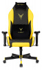 Кресло игровое Knight Neon, обивка: эко.кожа, цвет: черный/желтый, рисунок соты (KNIGHT NEON YELLOW)