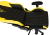 Кресло игровое Knight Neon, обивка: экокожа, цвет: черный/желтый, рисунок соты (KNIGHT NEON YELLOW) от магазина Buro.store