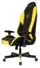 Кресло игровое Knight Neon, обивка: экокожа, цвет: черный/желтый, рисунок соты (KNIGHT NEON YELLOW) от магазина Buro.store
